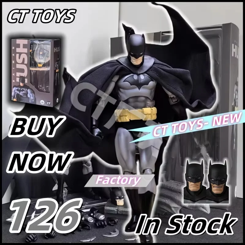 

New Ct Toys Batman Figure Batman Hush Mafex 126 Action Figure Dc Justice League Figurine The Dark Knight Collection Kid Toy Gift