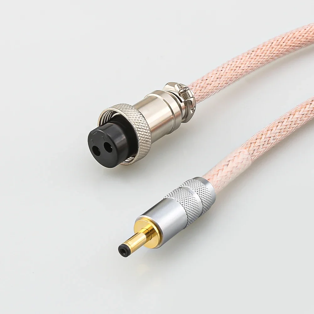 GX16 تيار مستمر التوصيل تيار مستمر كابل Audiocrast Hifi OCC الأسلاك النحاسية الخطي كابل الطاقة GX16-2P إلى DC3513 3.5x1.3 مللي متر عالية الدقة الصوت