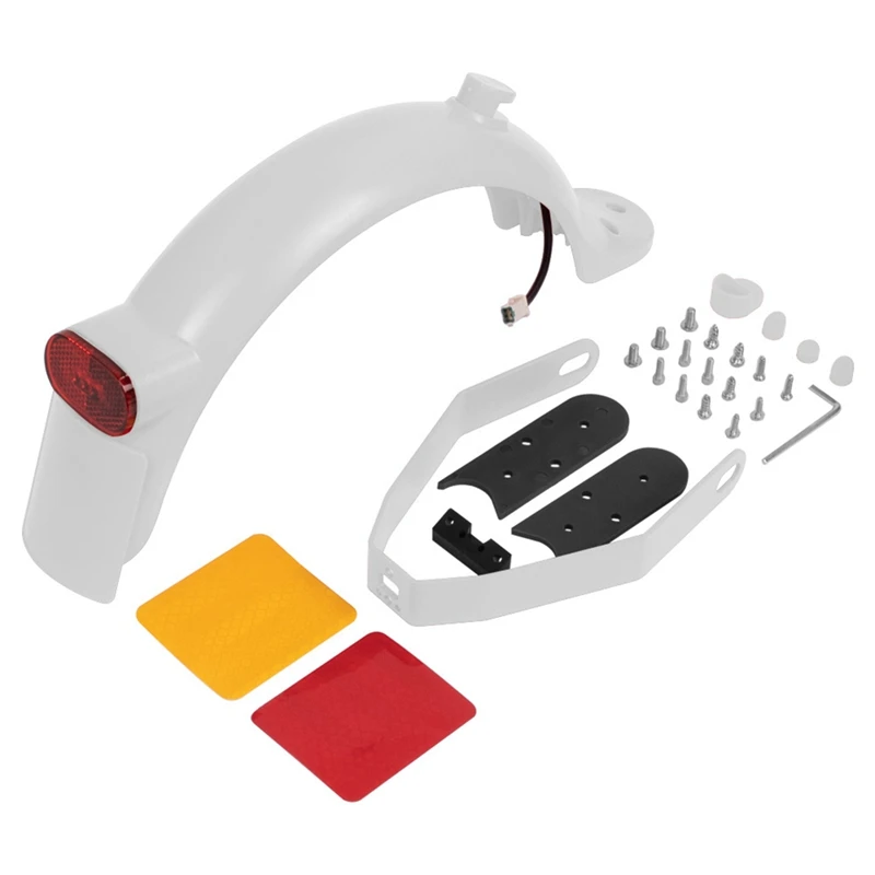 Rear Mudguard Brake Taillight Fender With Reinforced Holder For Xiaomi M365 1S Pro2 Electric Scooter image 6