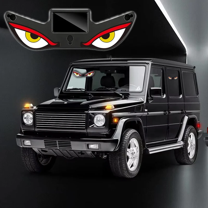Solar Powered Car Neon Light Wireless Cool DEMON EYE Led Ambient Light Suction Cup USB Rechargeable Atmosphere Breathing Lamp