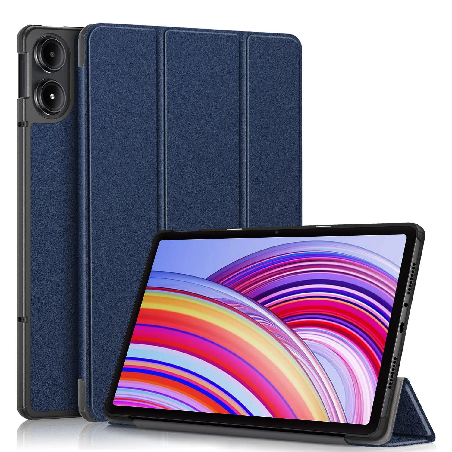 For Xiaomi Redmi Pad Pro 2024 Case Tri-Folding Stand Case Funda for Xiaomi Poco Pad Red Mi Pad Pro Tablet with Auto Sleep Cover