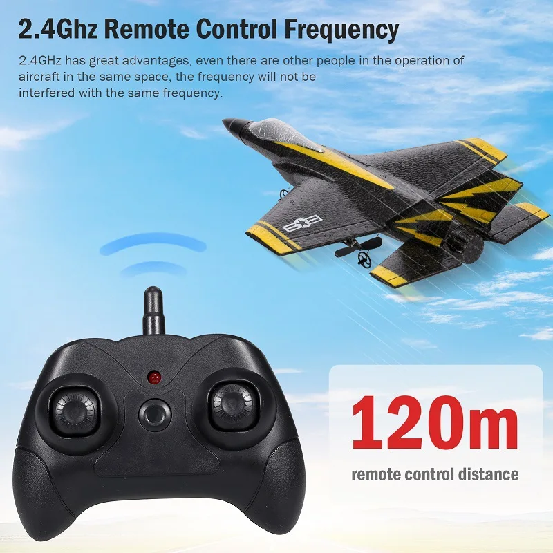 Fx635 Remote Control Glider New Flying Bear F35 Fighter Children's Foam Toy Aircraft Model Boy's Gift RC Aircraft