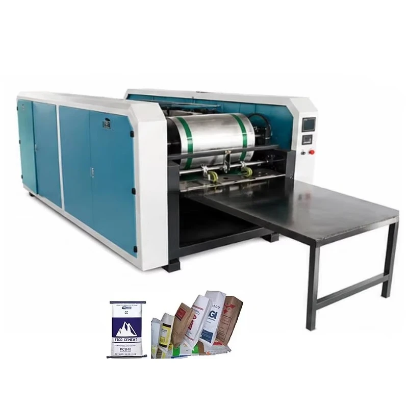 Semi-automatic woven bag printing machine, manual bag-type bag surface flexographic printing equipment