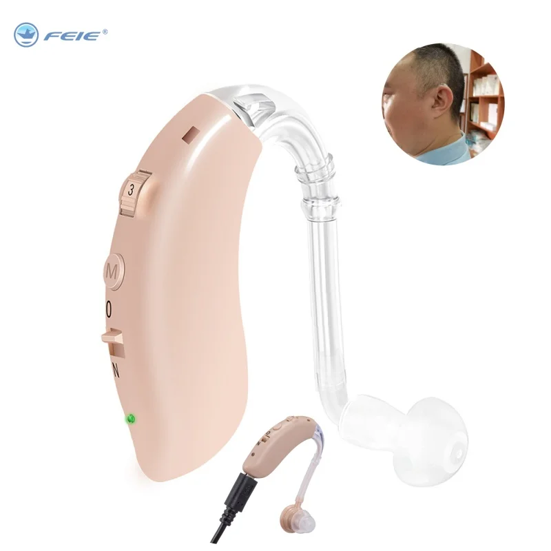 BTE 6 Channel Digital Hearing Aid Ear Earphone Deaf Hearing Amplifier Medical Products Noise Reduction Listening Device MY-201