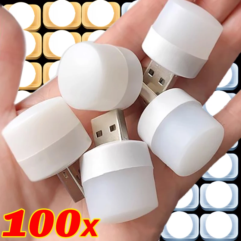 portatil mini led night lights usb plug lamp banco de potencia de carregamento luz do livro protecao para os olhos leitura atacado 1001 pcs 01