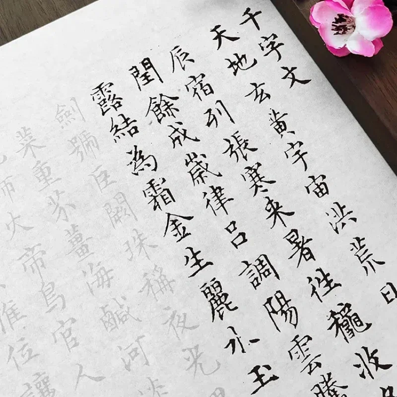 Wen Zhengming Thousand Character Practicing Copybook Chinese Calligraphy Running Regular Script Xuan Paper Handwriting Copybooks