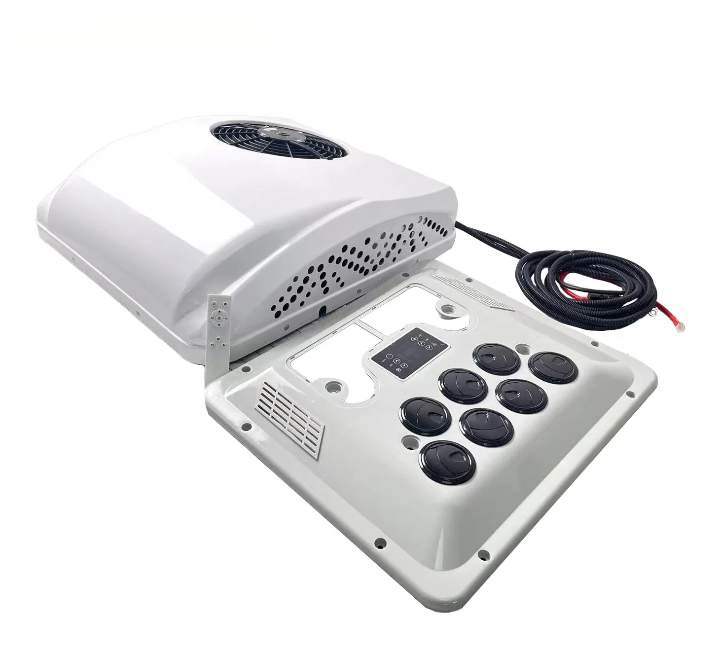 【Car Accessories】New Design 12V/24V AC Roof Parking Air Conditioner for RV, High Efficiency Quiet Cooling System for Camper Va