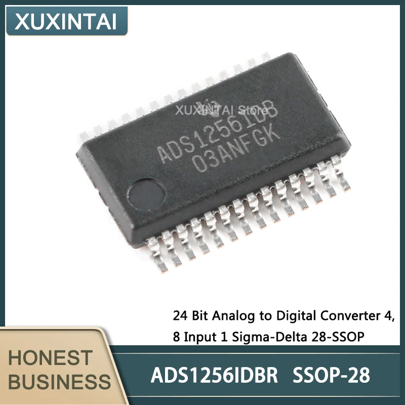 5Pcs/Lot  New Original  ADS1256IDBR ADS1256 24 Bit Analog to Digital Converter 4, 8 Input 1 Sigma-Delta 28-SSOP