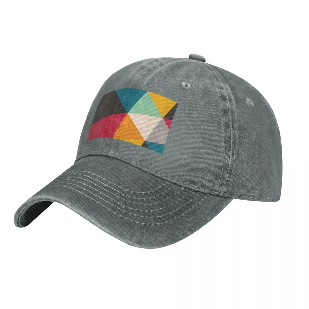 Colourful Geometric Triangles (2012) Cap Cowboy Hat horse hat Winter items Hat for girls Men's