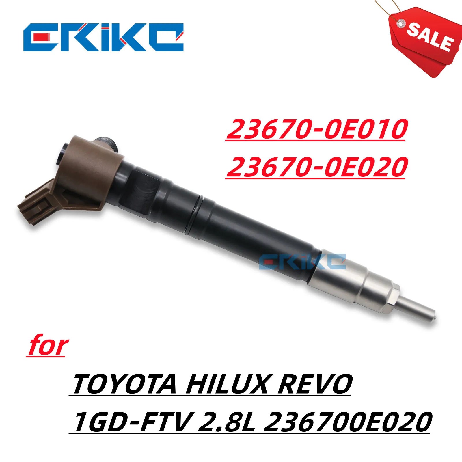 23670-0E010 23670-0E020 Piezo Injector 23670 0e010 Diesel Fuel Injection 295700-0550 For Toyota Hilux 1GD-FTV 2.8L Euro6 0E010