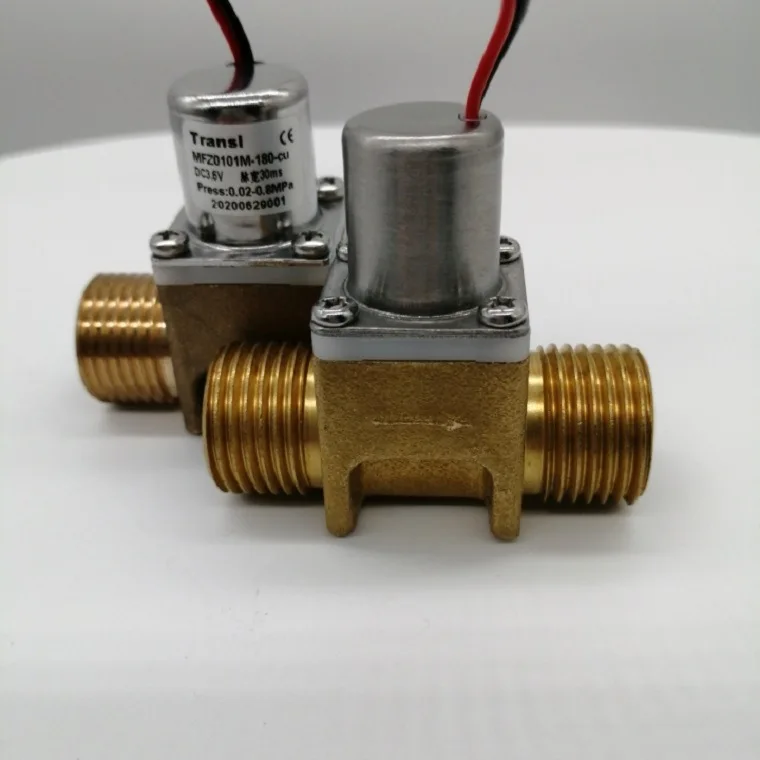 Bistable Pulse Small Copper Valve DC3.6V Low Pressure Small Copper Valve