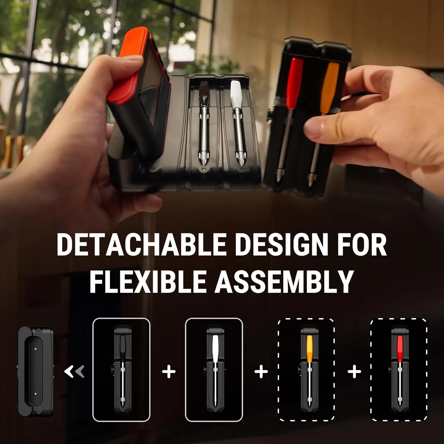 ميزان حرارة اللحوم اللاسلكي الرقمي مع التطبيق، واي فاي وبلوتوث شواء شواء ميزان الحرارة بدقة عالية، مقاوم للماء، شحن مجاني #4