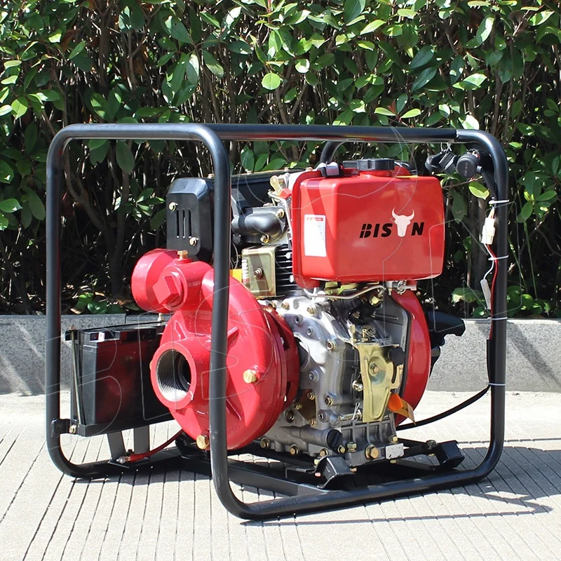 3 Inch 80m High Lift Diesel Power High Pressure Iron Cast Water Pump