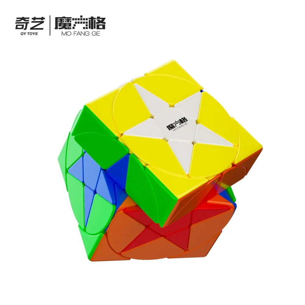 [CubeFun]QiYi Pentacle Cube Magic Speed Cube Strange-Shape Stickerless Star Skew Education Toys For Kids Children Gifts