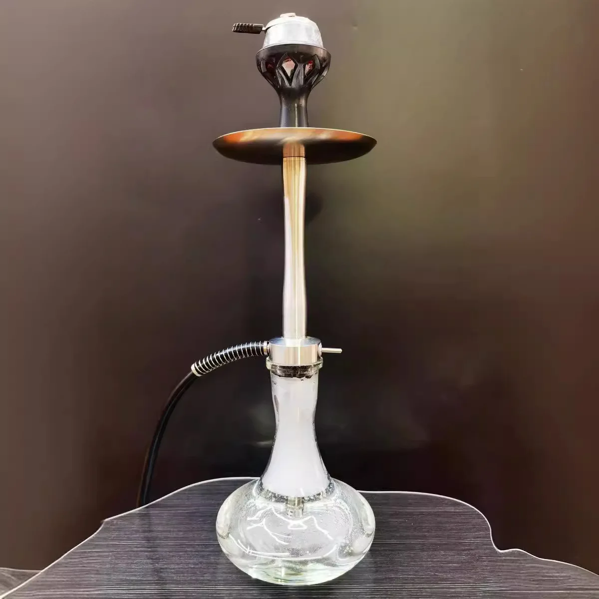 

High Quality Hot Selling Factory Design 304 Stainless Steel Hookah Big Size Water Pipe for Shisha