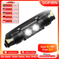 H25S LED Headlamp 18650 Battery Powerful Headlight 1200 Lumens SST40 USB Rechargeable lamp