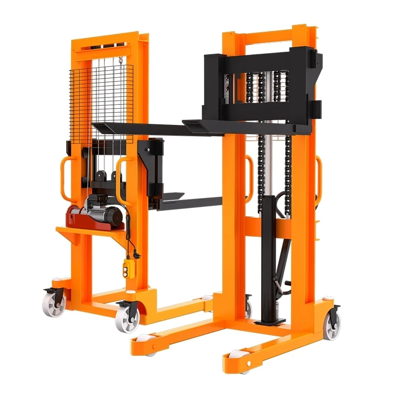 

Material Handling Tools Pallet Forklift 1 Ton 2 Ton 3 Ton Electric Forklift Stacker 1.6m Lifting Height Hydraulic Manual Stacker
