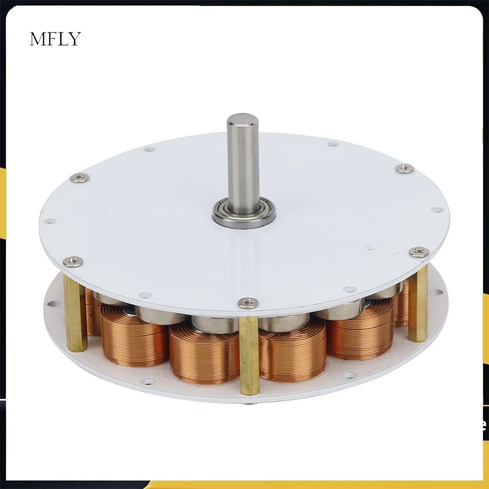 20-100w Miniature Disc Type Iron Core Generator Three-Phase Ac Generator Strong Magnetic Low-Speed High Power Generation