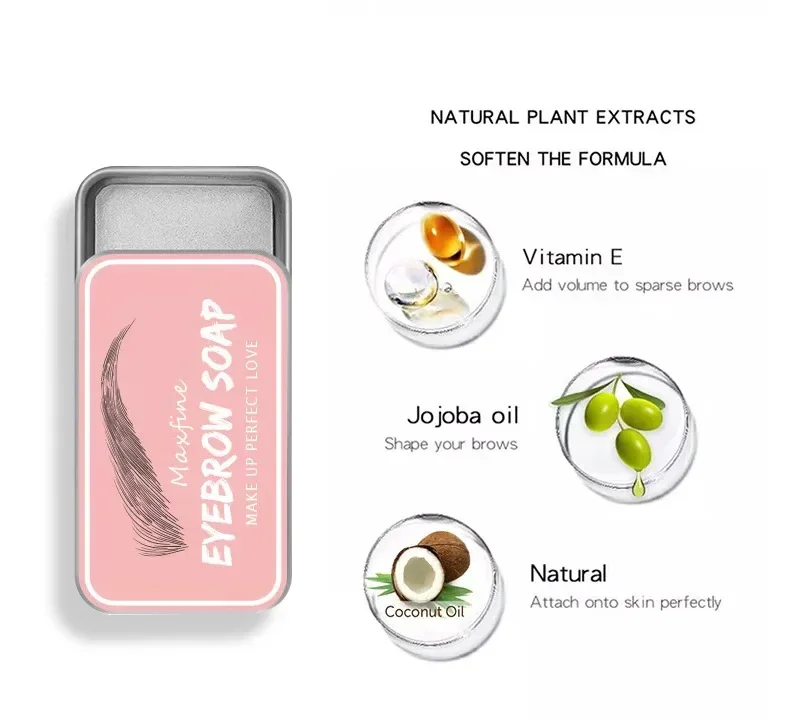 Cera per sopracciglia trasparente naturale Impermeabile durevole Pomata tridimensionale Sopracciglio Styling Sapone Sopracciglia Gel Cera Fissatore Dropshipping
