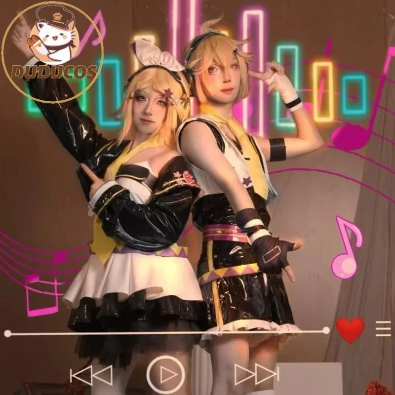 

Костюм для косплея Rinn/Lenn【XS-3XL】 для женщин и мужчин, милый костюм Muse Dash Rinn, костюм Ленна для косплея, большие размеры