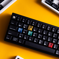 FBB Keycaps Bang Black 145keys PBT Thickness 1.7mm Dye-Sub Cherry Profile For Mx Cherry Switch Gaming Mechanical Keyboard Keycap