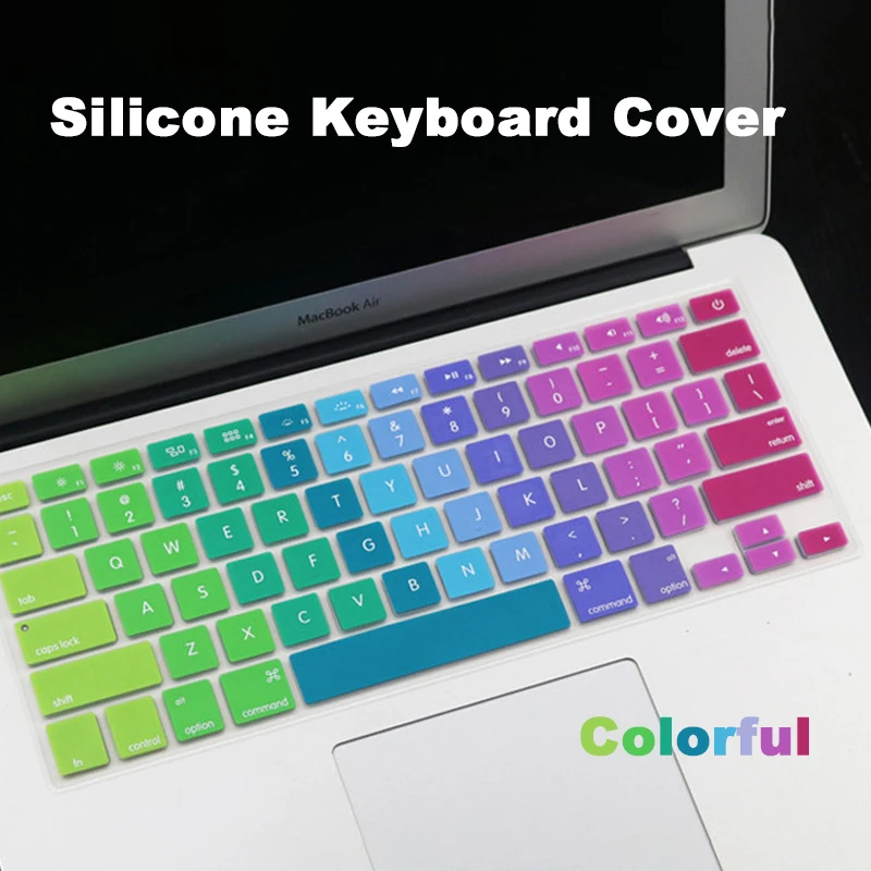 Computer Keyboard Protective Film For MacBook Pro Air A1466 A1466 A1502 Reusable Silicone Laptop Cover Dustproof Accessories