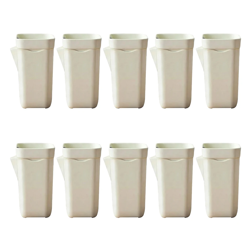 10/16pcs Small Self Watering Pots Flower Pots With Drainage Holes With Plant Labels Wicks For Propagation And Plants Starting