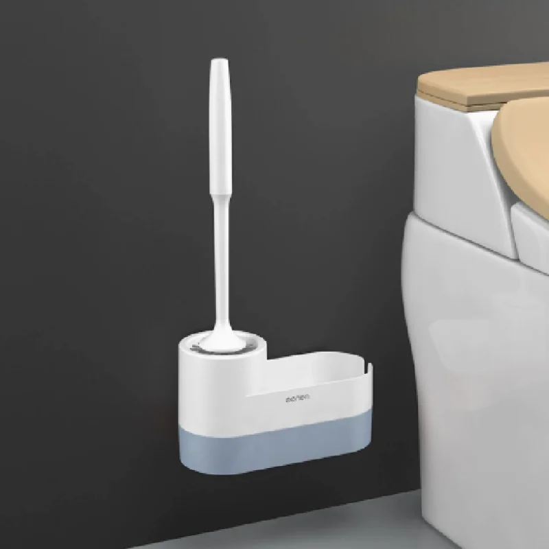 Silicone Toilet Brush Cleaner Brush Wall Floor Bathtubs And Accessories Cleaning Tools Cleanliness Bathroom Accessories