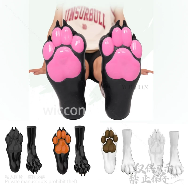 

Anime Furry Cosplay Colored Silicone Dog Socks Cover Jirai Kei Puppy Plays For Man Woman Cutecore Cute Sexy Roleplay Customized
