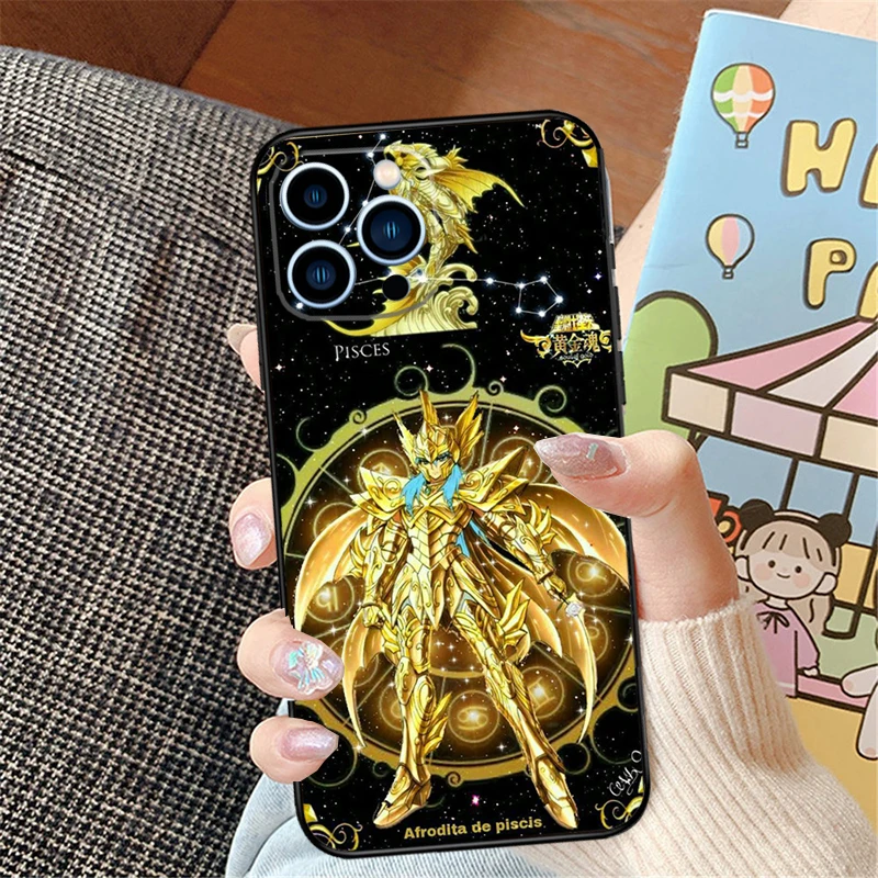 Saint Seiya Knights of the Zodiac For iPhone 15 13 14 16 Pro Max XS XR X Case For iPhone 11 12 16 Pro Max Plus Mini Cover