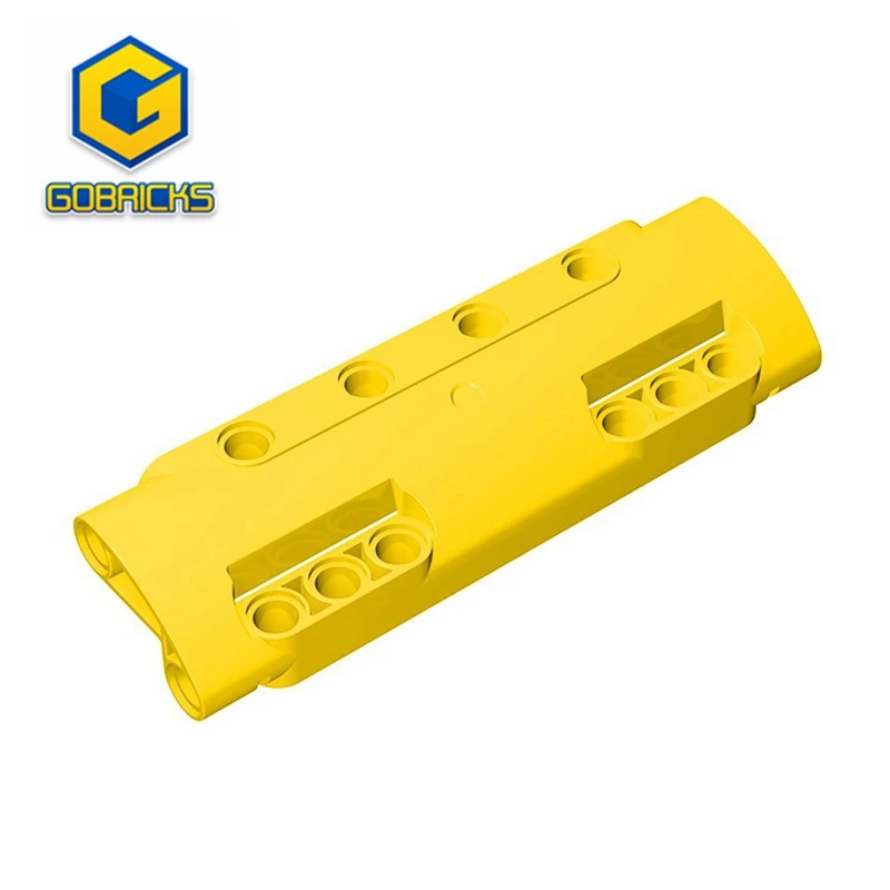 MOC PARTS GDS-1012 Technical, Panel Curved 11 x 3 with 10 Pin Holes through Panel Surface compatible with lego 11954 Assembles