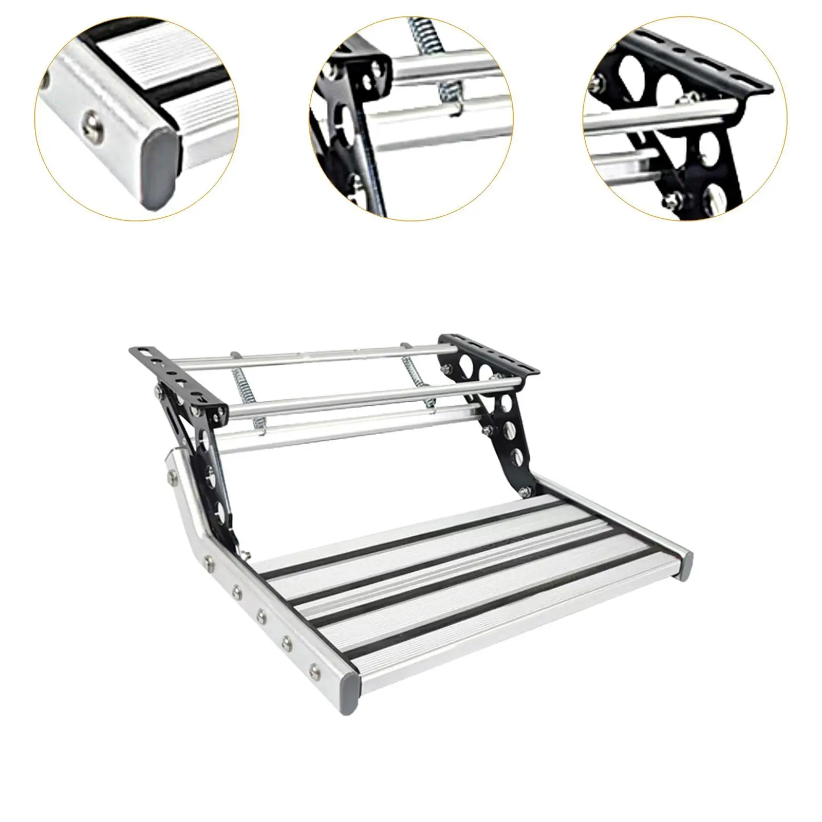 Manual RV Step Telescopic Ladder Assembly Multipurpose Lightweight Anti Skid