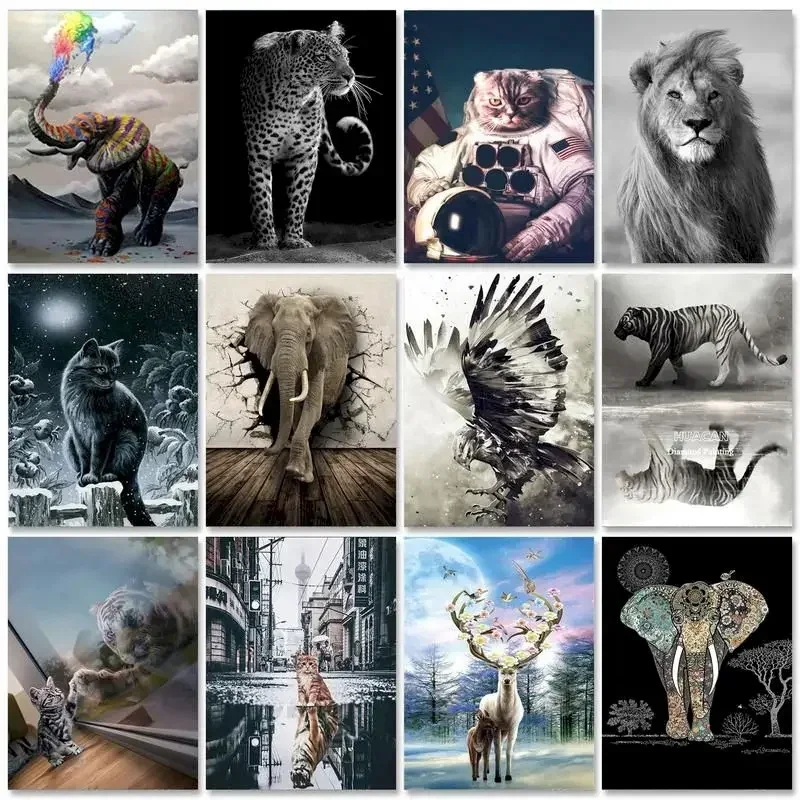 597358 Oil Painting by numbers For kids Picture Paint Elephant DIY Drawing by numbers Animals Adults crafts Home decor