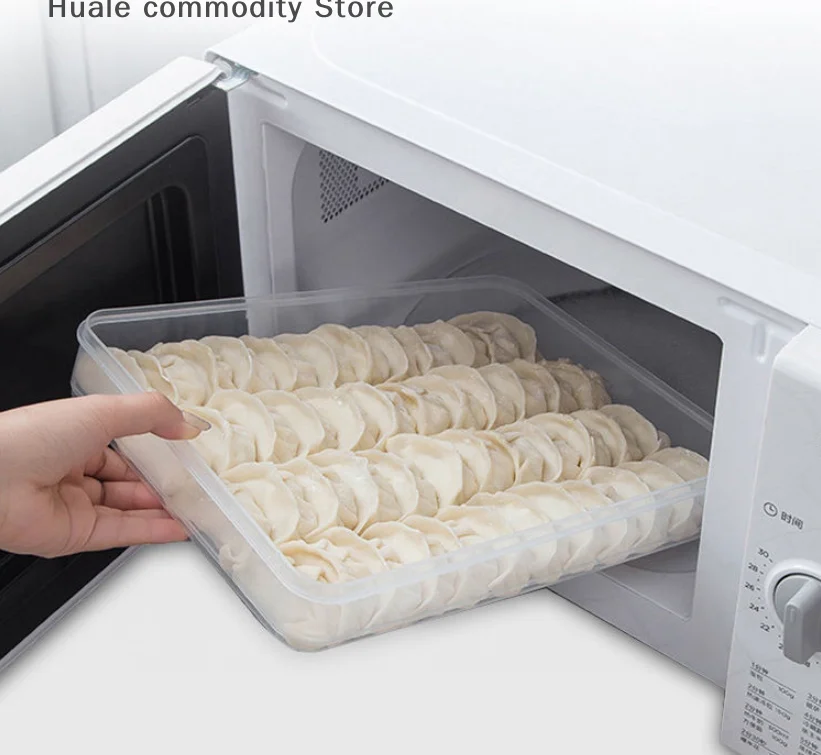 Scatola portaoggetti da cucina Organizzatore per frigorifero Contenitori per alimenti trasparenti Vassoio per gnocchi Frutta Verdura Torta di carne