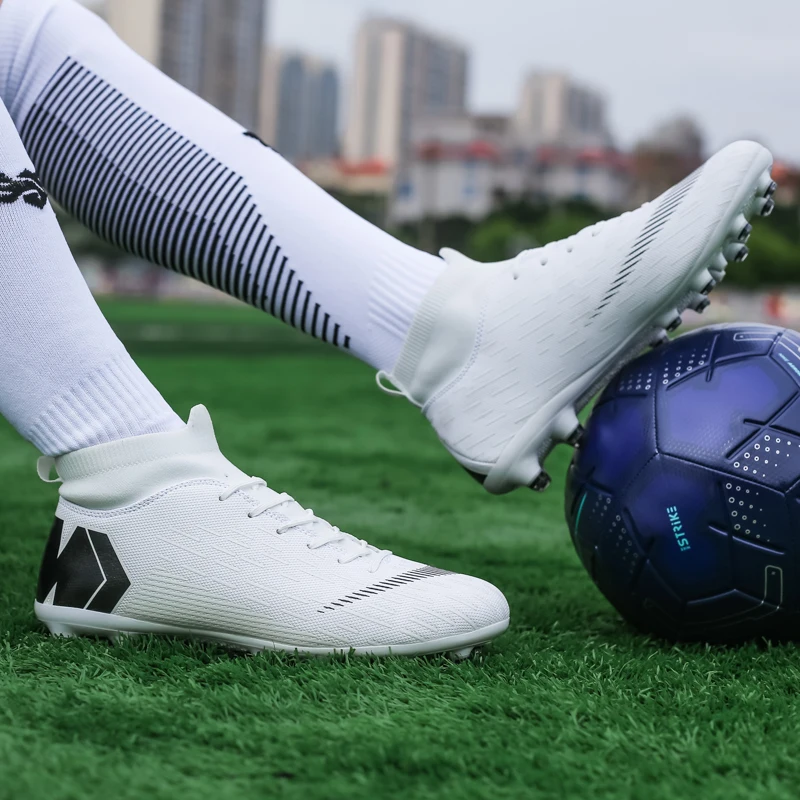 2024 zapatos de fútbol para hombres, botas de fútbol ultraligeras de gran tamaño, zapatillas de deporte para niños, botines de fútbol antideslizantes AG/TF, botines Unisex