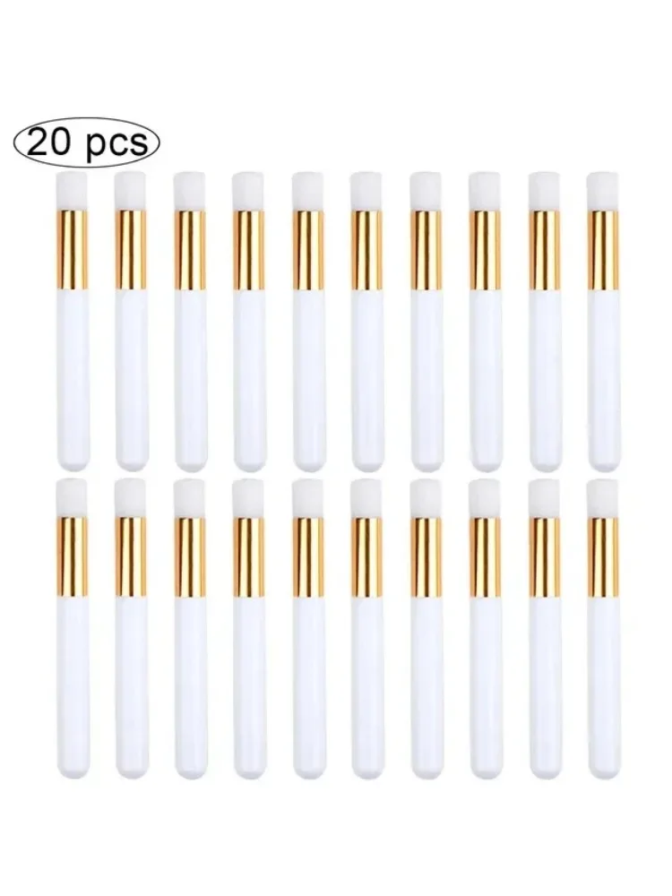 فرشاة تنظيف الرموش ذات شعيرات ناعمة، فرشاة تمديد الرموش ذات نهاية مزدوجة، مقبض مريح بحجم صغير