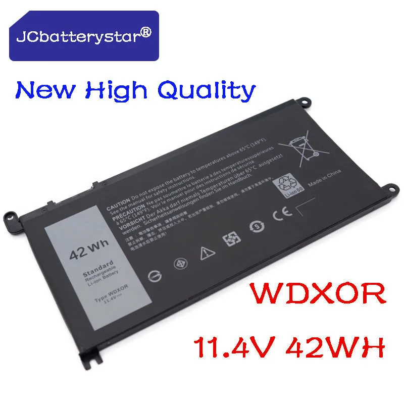 JC Original WDXOR Laptop Battery For Dell Inspiron 14 7000 5567 7560 7472 7460-d1525s 7368 7378 5565 latitude 3488 3580 WDX0R