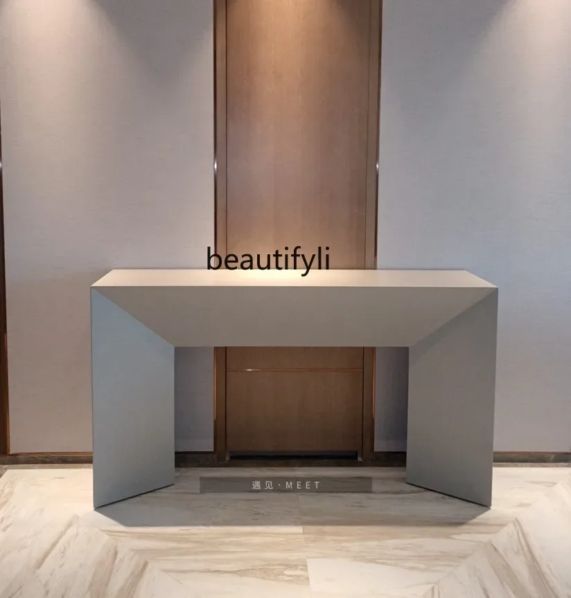 Light luxury entrance table Modern simple entrance table Italian style, wall entrance, end view table customization