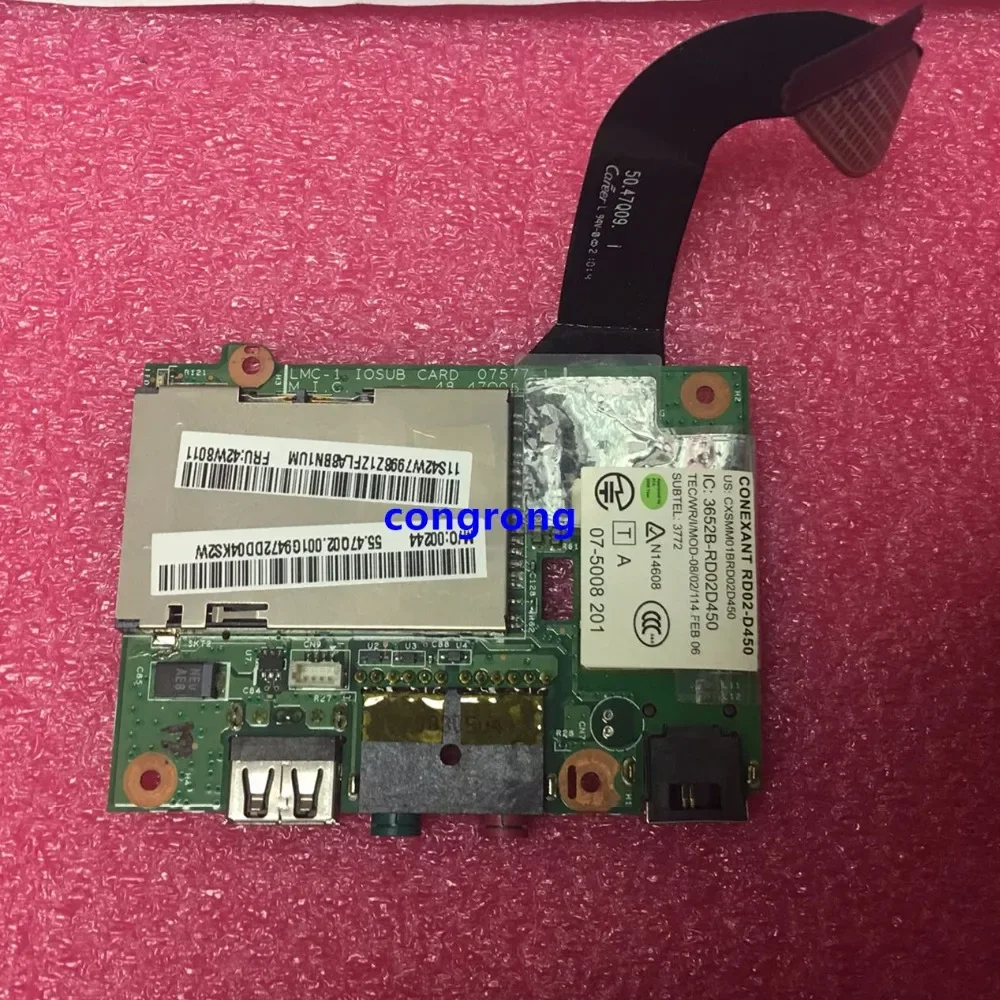 48.47Q14.011 50.47Q03.001 FOR LENOVO USB AUDIO CARD READER BOARD X200 X201