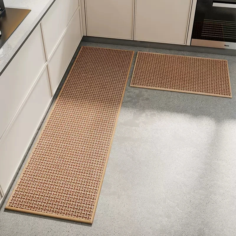 Anti-Fouling and Oil Resistant Kitchen Carpet, Household Long Strip Carpet, Anti Slip and Washable Floor Mat, New