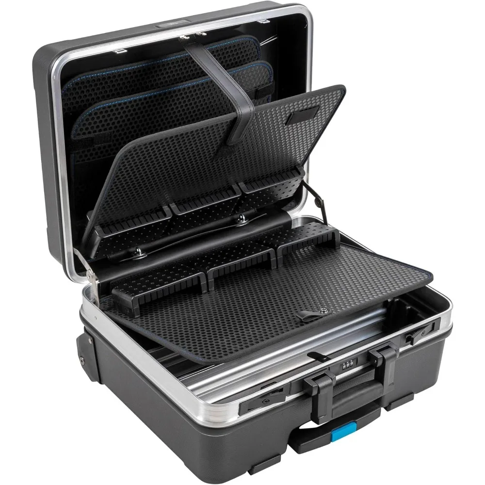 Valigetta per attrezzi mobile portatile con sistema di archiviazione modulare - Plastica ABS da 36 litri, dimensioni interne 48x37,5x20 cm, strumenti non inclusi