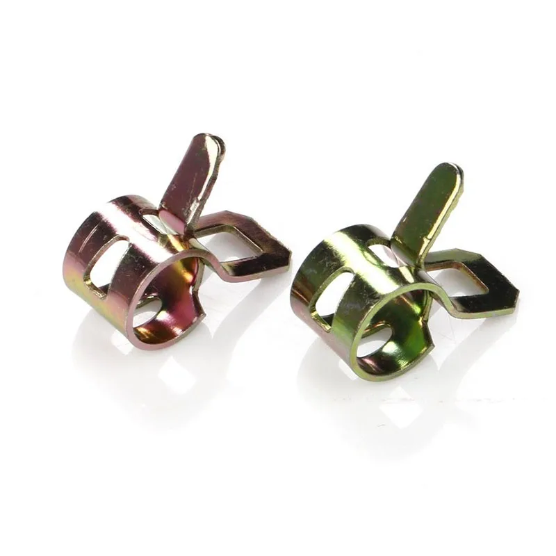 

1/4 inch Clip Spring Clip Building & Hardware Lines Nails Spring Spring Action fastener 25pcs hose Fits 1/4 Hose