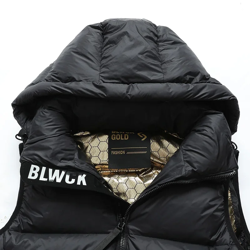 Comfortable Warm Fashionable Versatile Down Vest Men Outdoor High Quality Sports Leisure Sleeveless Feather Jacket Keep Warm