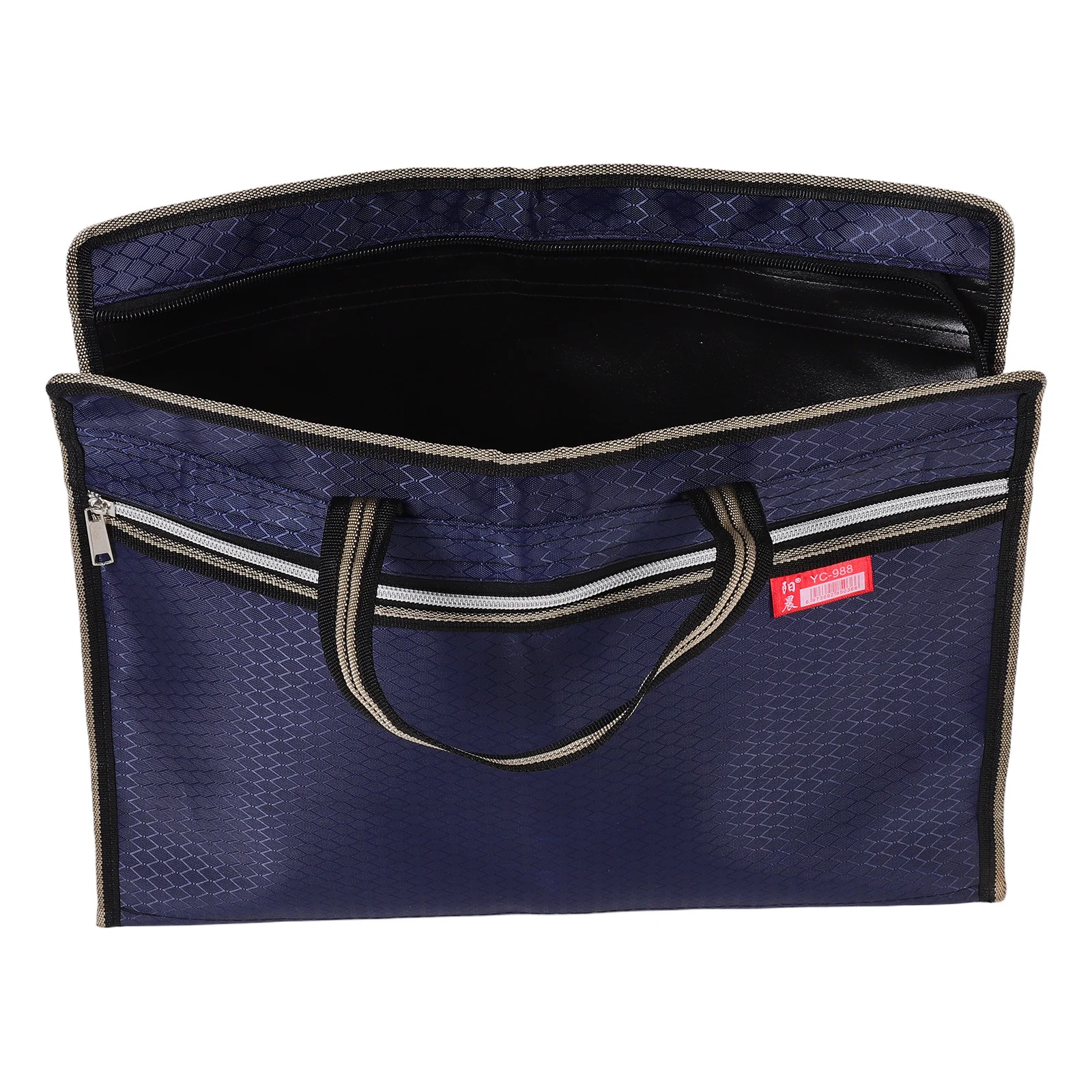 Large Capacity Portable Document Bag Oxford File Folder Bag Waterproof Laptop Storage Organizer Briefcase For Business Office