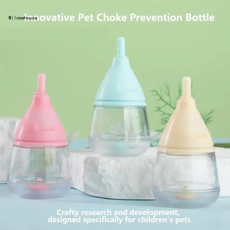 Anti-Choking Pet Nursing Bottle for Handfeeding Newborn Kitten Puppies Animals Accurate Calibration Line Clear Bottle Dropship