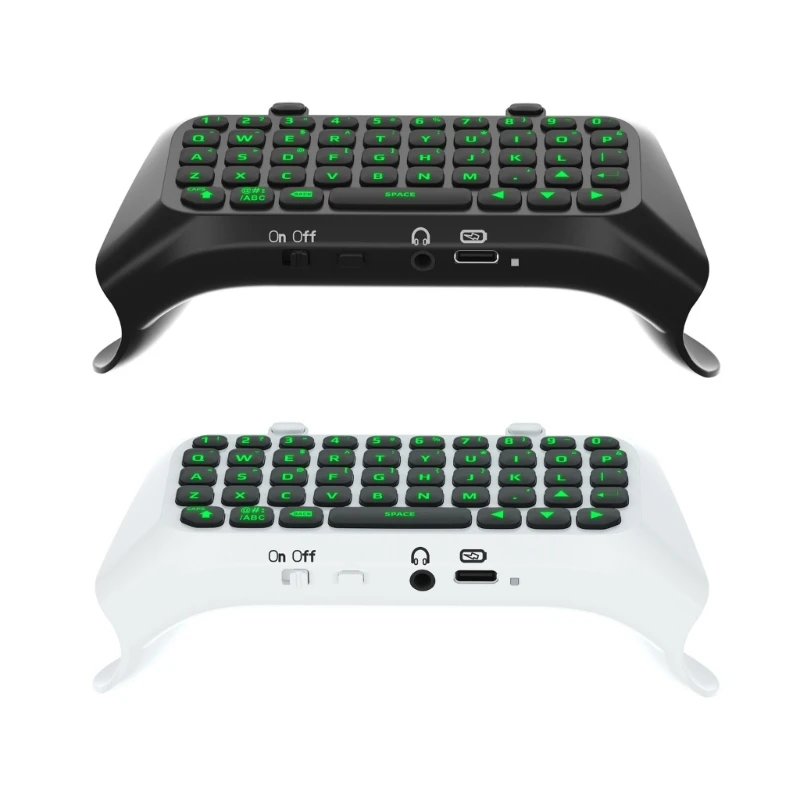 

Bluetooth-compatible Wireless Mini Keypad for ps5 Controller with Green Backlit for Messaging Game LiveChat