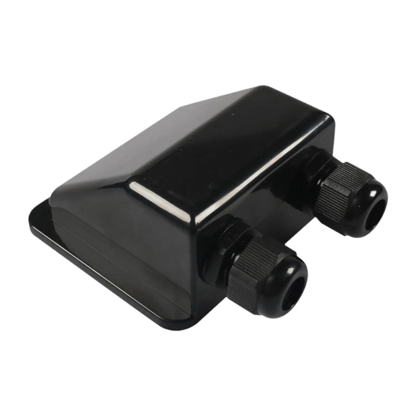 

Solar Cable Entry Gland Plate Box Cable Connector Fit Cable 2AWG to 12AWG Black Waterproof for RV Boats Sturdy Accessory
