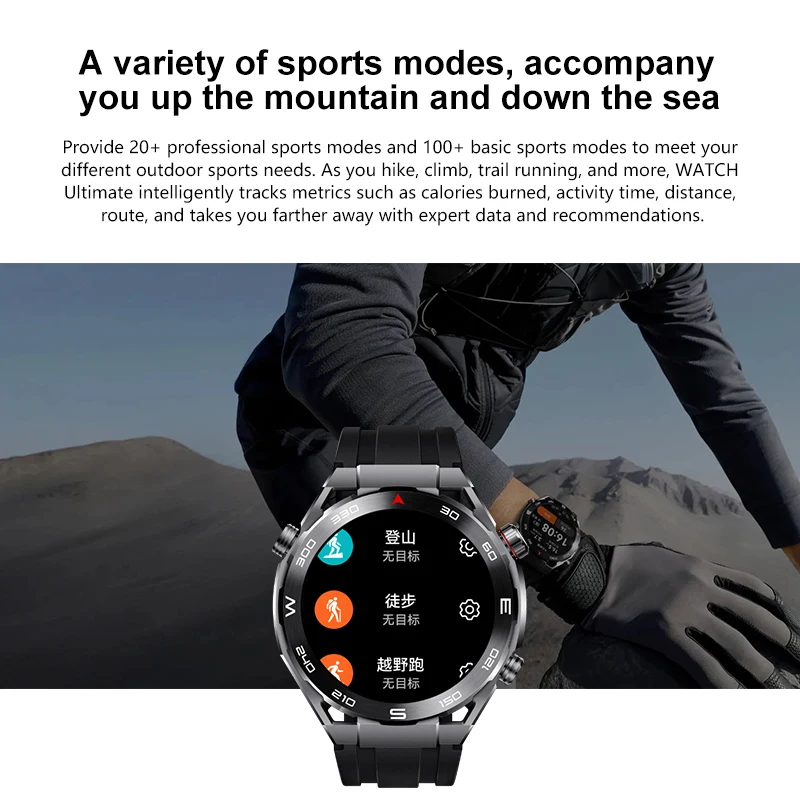 Huawei WATCH Ultimate Sports Diving Smart Watch 100 Meter Deep Diving Outdoor Exploration Support Two-Way Beidou Satellite