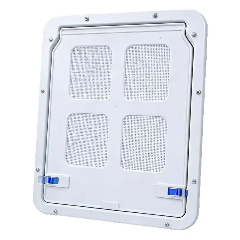 AB46 - Porte moustiquaire pour chiens pour portes coulissantes, conception verrouillable avec fermeture magnétique - Installation facile en 2 tailles différentes pour chiens et chats