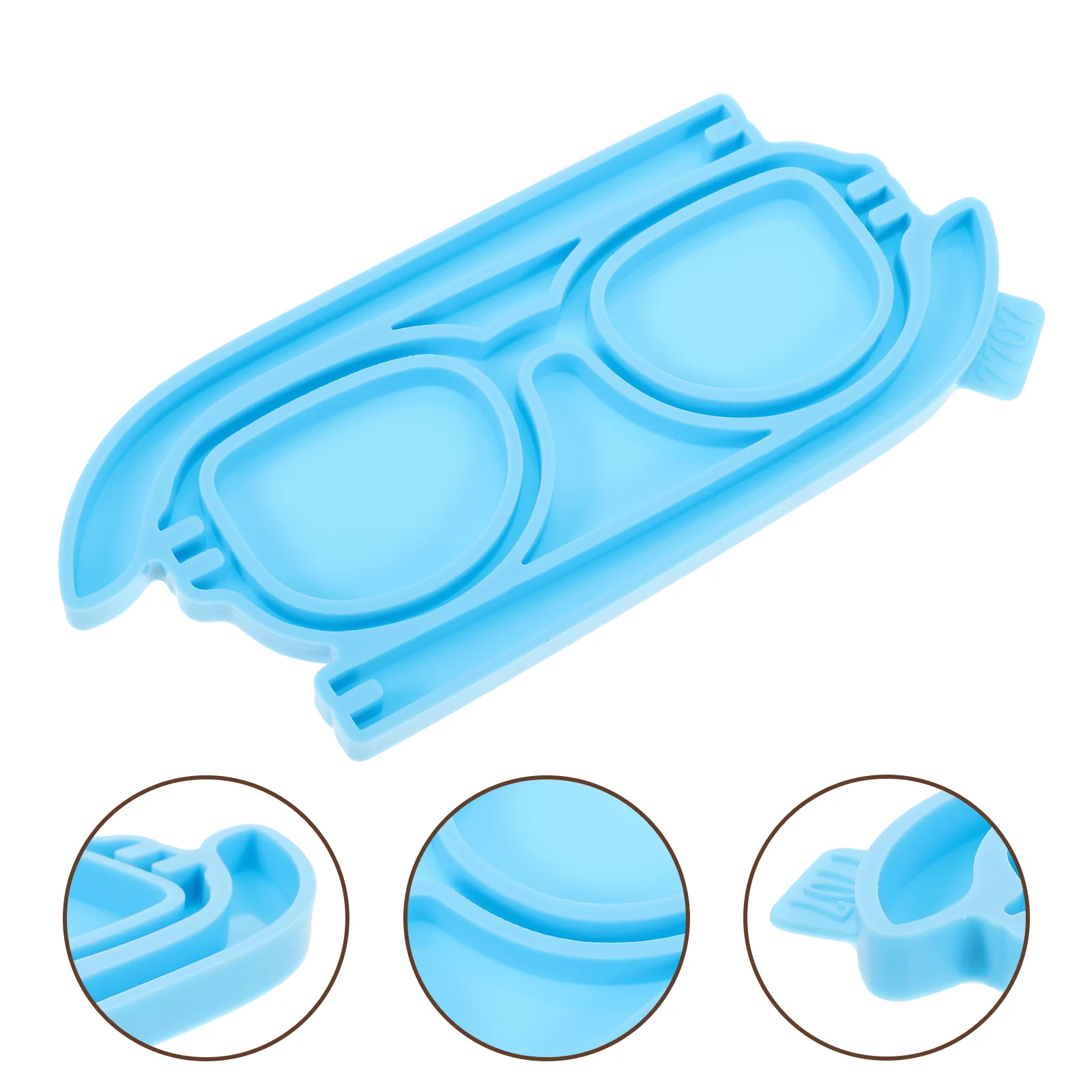 Crystal Epoxy Mold Cookie Silicone Casting Decorations Resin Decorative Eyeglasses Shaped Silica Gel Molds for Crafts